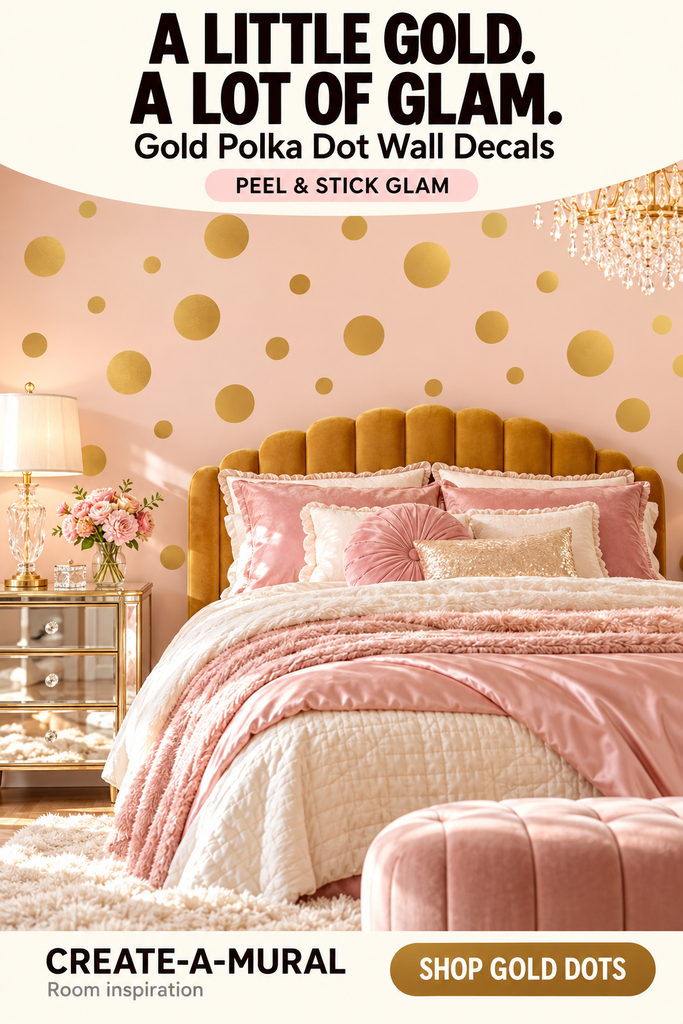 Gold Wall Dots