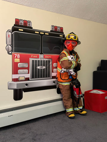 Fire Truck Wall Mural - Create-A-Mural