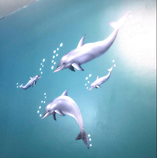 Dolphin Family Wall Decals