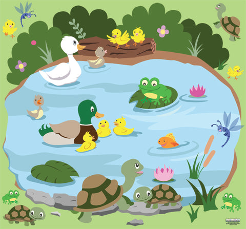 Duck Pond Wall Decals - Create-A-Mural