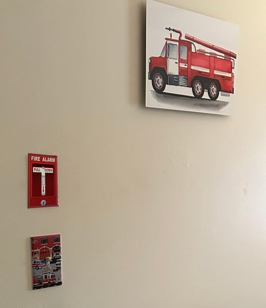Fire Truck Station Light Switch Cover