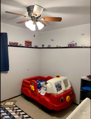 Fire Station w/ Truck Wall Decals