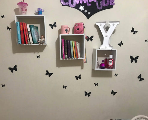 Black Butterfly Wall Stickers - Create-A-Mural