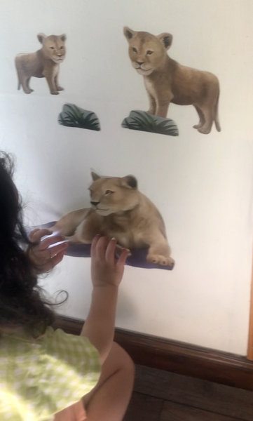 Lion Family Wall Decals for Kids Rooms