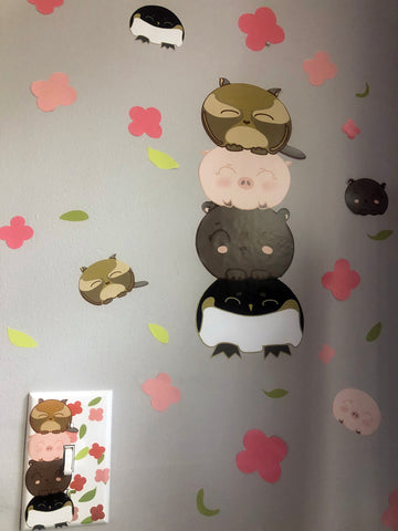 Kawaii Animal Wall Decals