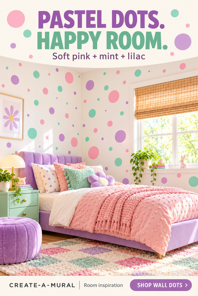 Pastel Polka Dot Wall Decals