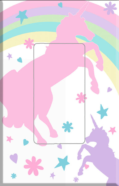 Pastel Unicorn Light Switch Cover