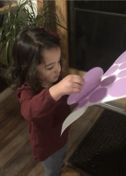 Fun Kids Room Polka Dot Wall Decals (2 Purple & Black)