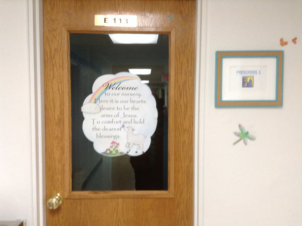 Little Lamb Nursery Welcome Decal - Create-A-Mural