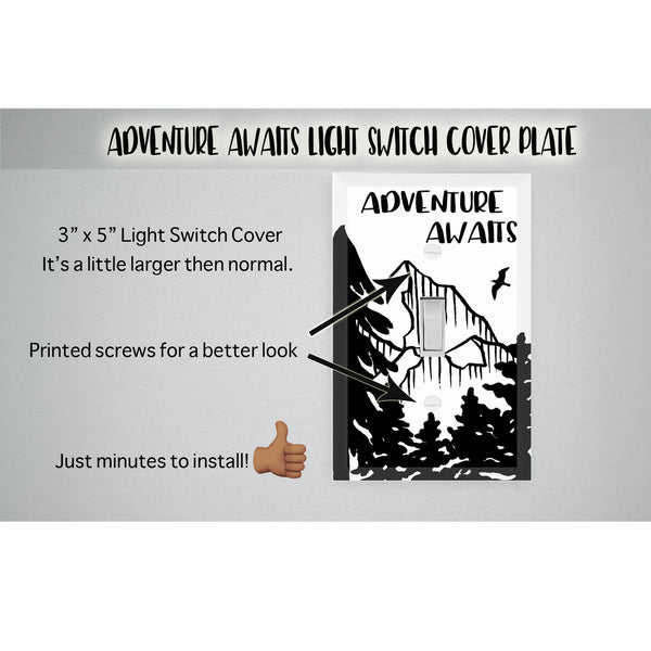 Adventure Awaits Light Switch Cover