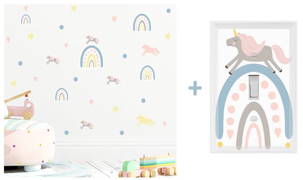 Boho Rainbow & Unicorn Room Kit