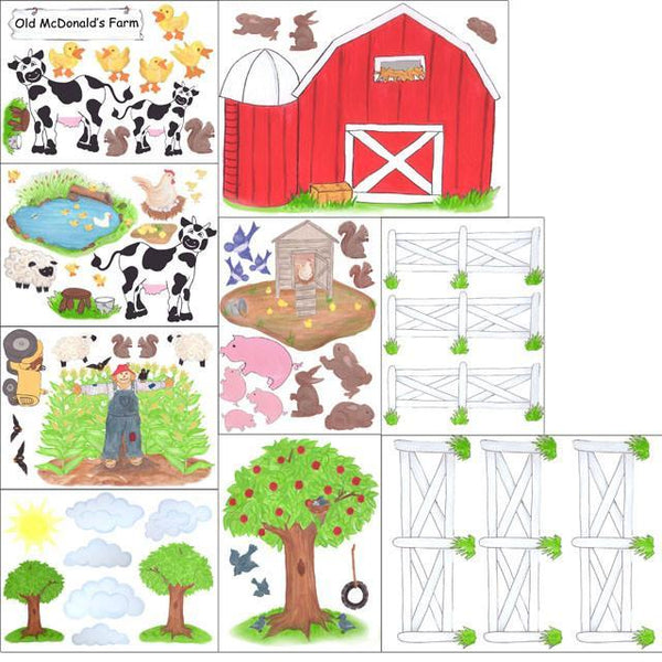 Barnyard Preschool Design Mural - Create-A-Mural