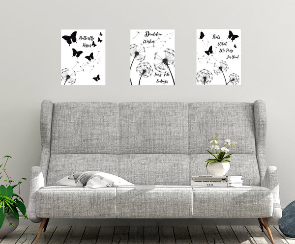 Black Butterfly Room Kit