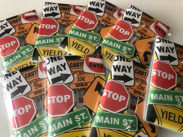 Road Sign Light Switch Cover Plate