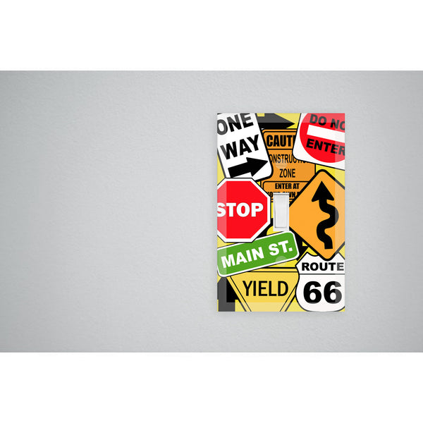 Traffic Road Sign Room Decor Kit