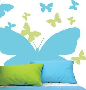 Butterfly Headboard Mural - Create-A-Mural
