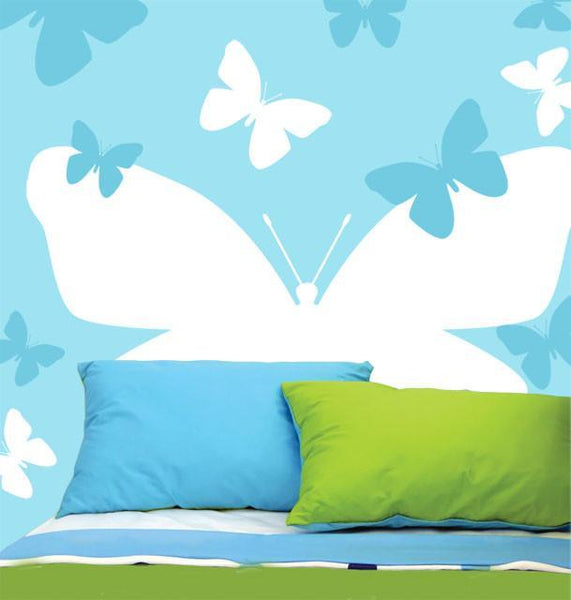 Butterfly Headboard Mural - Create-A-Mural