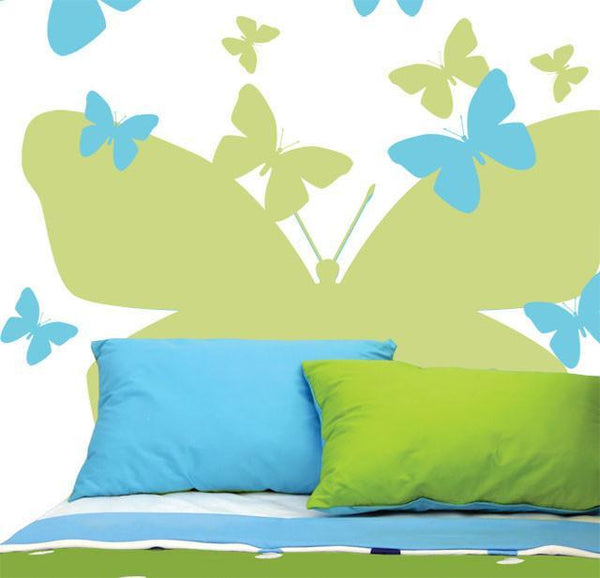 Butterfly Headboard Mural - Create-A-Mural