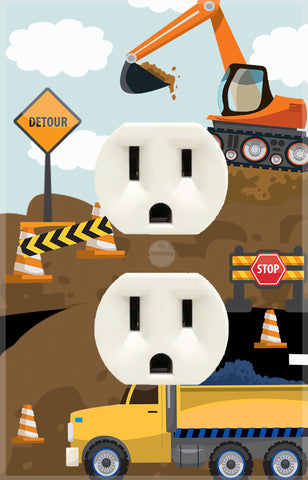 Construction Truck Plug / Outlet Cover