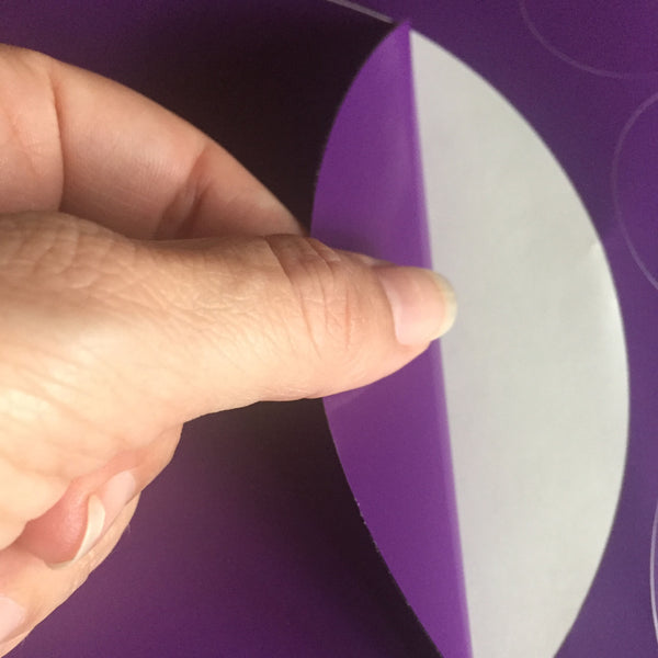 Purple Party Polka Dot Wall Decals