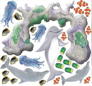 Dolphin Cove Mural Pieces - Create-A-Mural