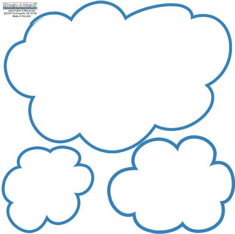 Dry Erase Cloud Mural - Create-A-Mural