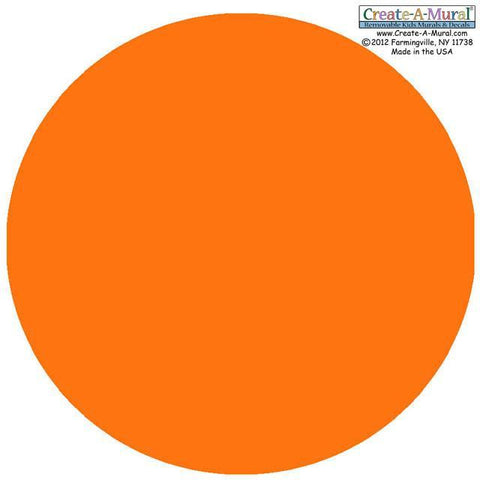 Dry Erase Dot Decal (Orange) - Create-A-Mural
