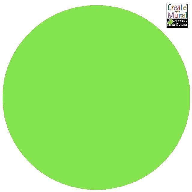 Dry Erase Dot Decal (Lime) - Create-A-Mural