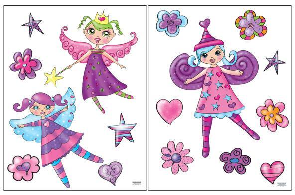 Fairy Princess Wall Stickers - Create-A-Mural