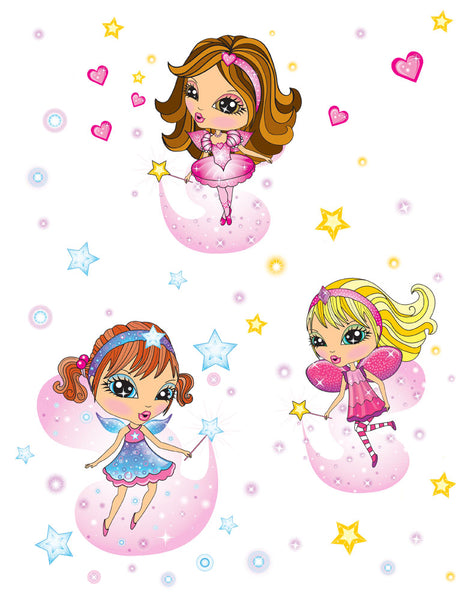 Flirty Fairy Wall Stickers ~Girls Room Wall Decor - Create-A-Mural
