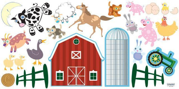 Fun Family Farm Animals Mural - Create-A-Mural