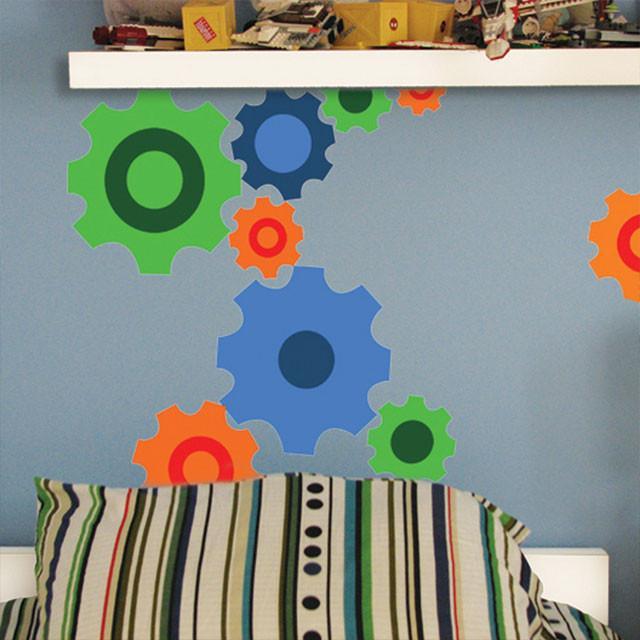 Fun Gear Wall Stickers - Create-A-Mural