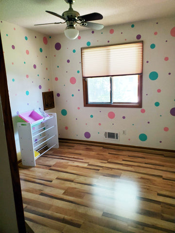 Pastel  Polka Dot Wall Decals - Create-A-Mural