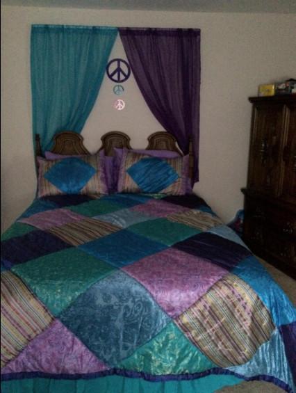 Peace Sign Wall Stickers -Hot Pink, Purple & Teal - Create-A-Mural