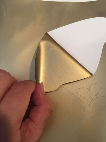 Gold Butterfly Wall Decals