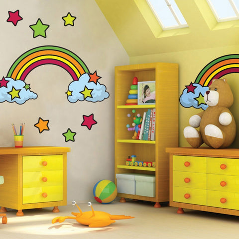 Retro Rainbow Mural - Create-A-Mural