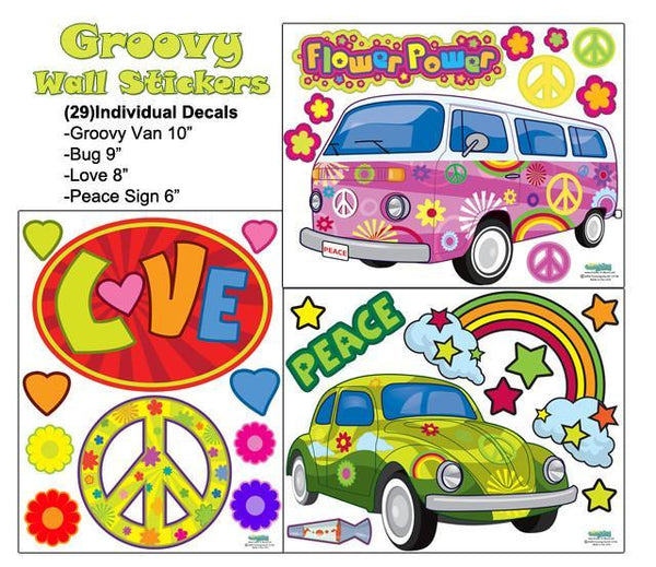 Peace & Love Wall Stickers - Create-A-Mural