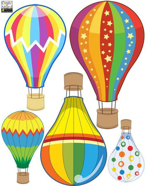 Hot Air Balloon Wall Decals - Kids Room Mural Wall Decals