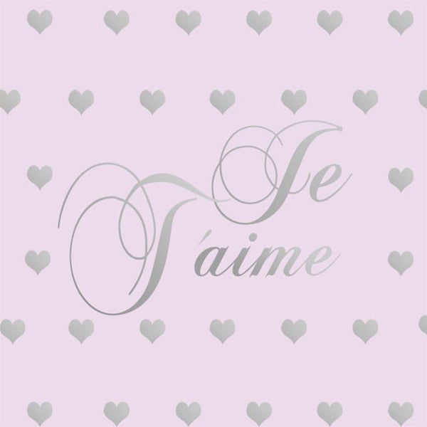 Je T'aime Hearts Wall Decals - Kids Room Mural Wall Decals