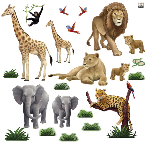 Sticker mural - Animals of the jungle