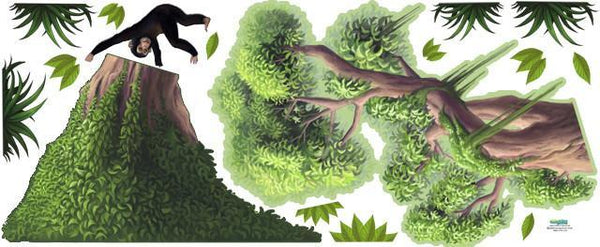 Jungle Moss Tree Mural - Create-A-Mural