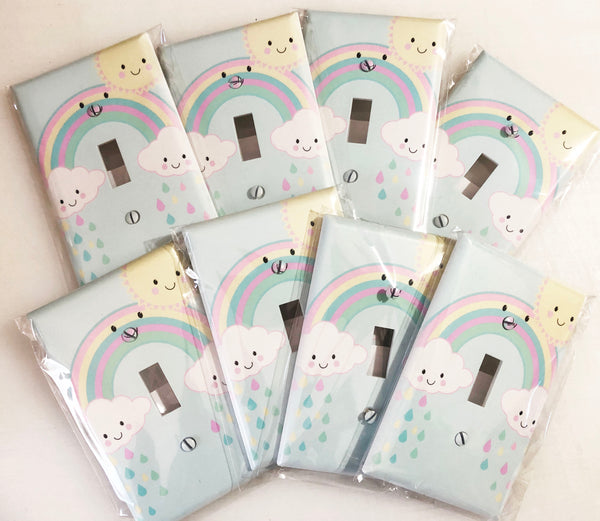 Smiley Rainbow Kids Room Light Switch Cover