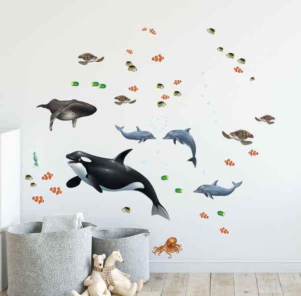 Ocean Wall Decals - Create-A-Mural