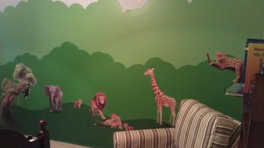 Jungle Adventures Mural Large - Kids Room Mural Wall Decals