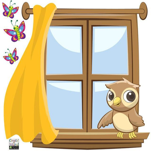 Dry Erase Owl Wall Decal