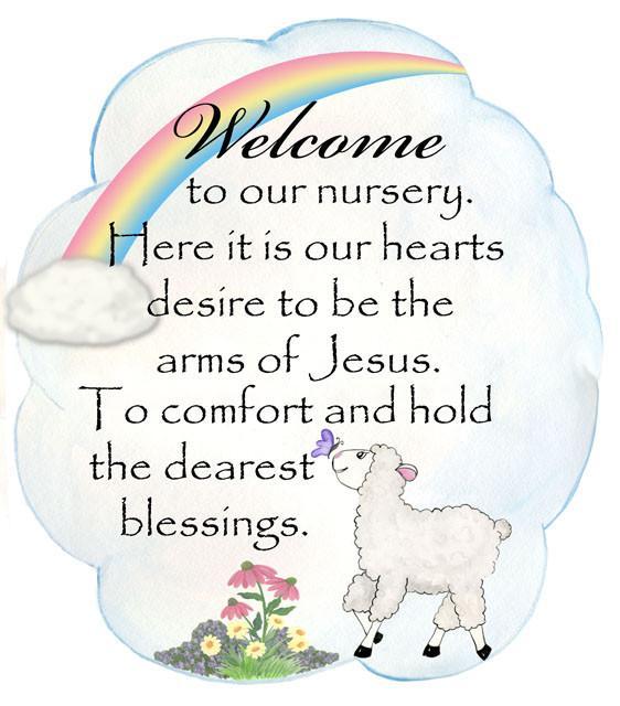 Little Lamb Nursery Welcome Decal - Create-A-Mural