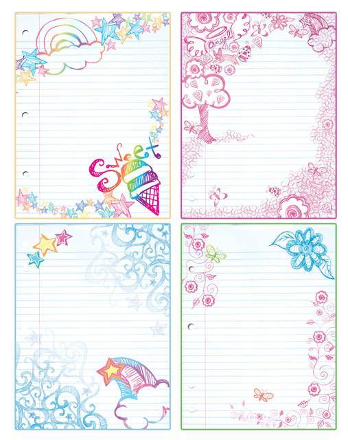 Loose Leaf Dry Erase Mural Decal - Create-A-Mural