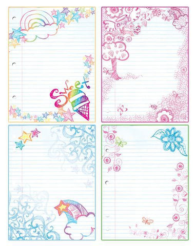 Loose Leaf Dry Erase Mural Decal - Create-A-Mural