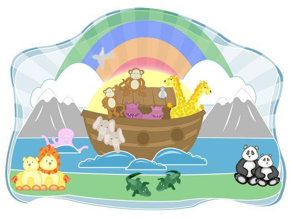 Noahs Ark Baby Mural - Kids Room Mural Wall Decals