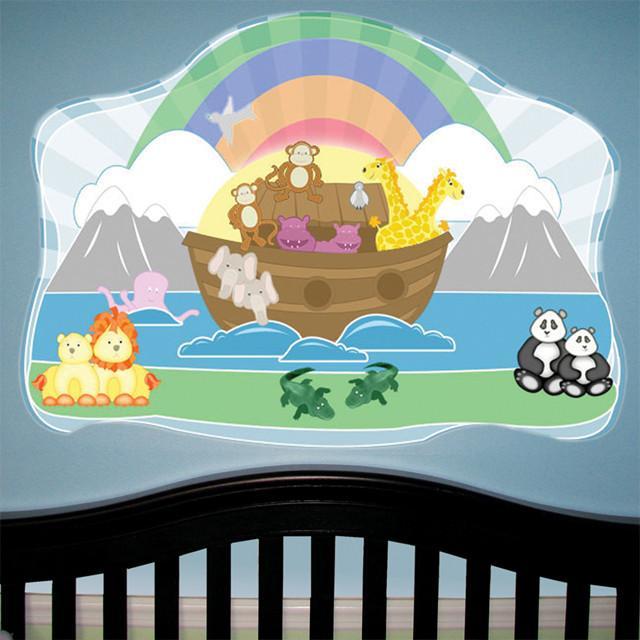 Noahs Ark Baby Mural - Kids Room Mural Wall Decals